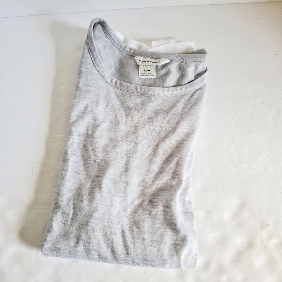 CLUB MONACO Heather Gray Crepe Back Minley Tank M - Picture 6 of 6